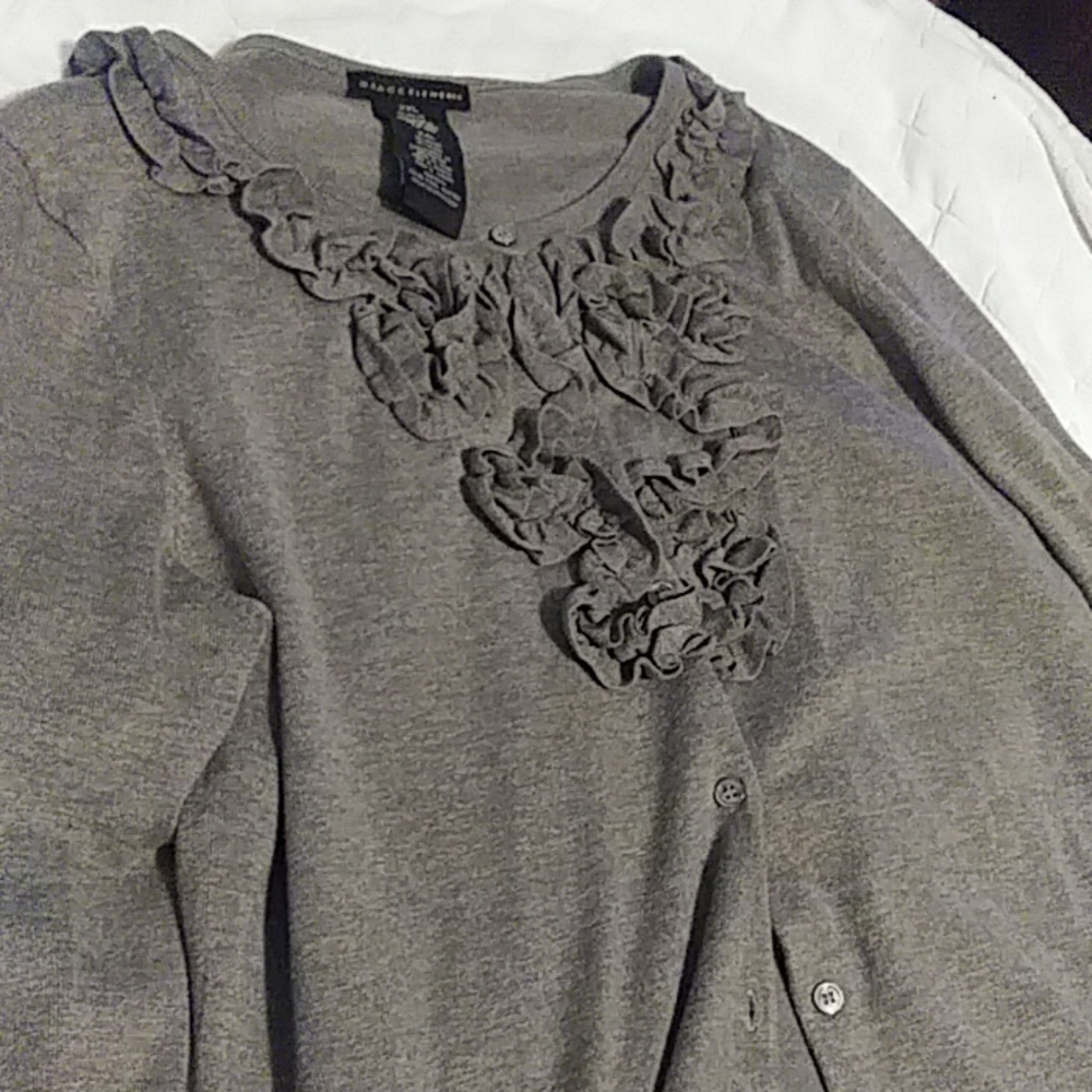 Grace Elements Ruffle Cardigan - Picture 2 of 8